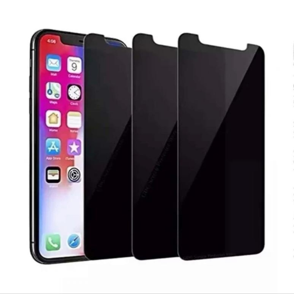 3pcs privacy screen tempered protector for iPhone XR, 11, 12, 13, 14.